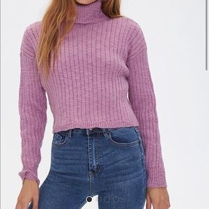 4 for $20 / Ribbed turtleneck cropped sweater